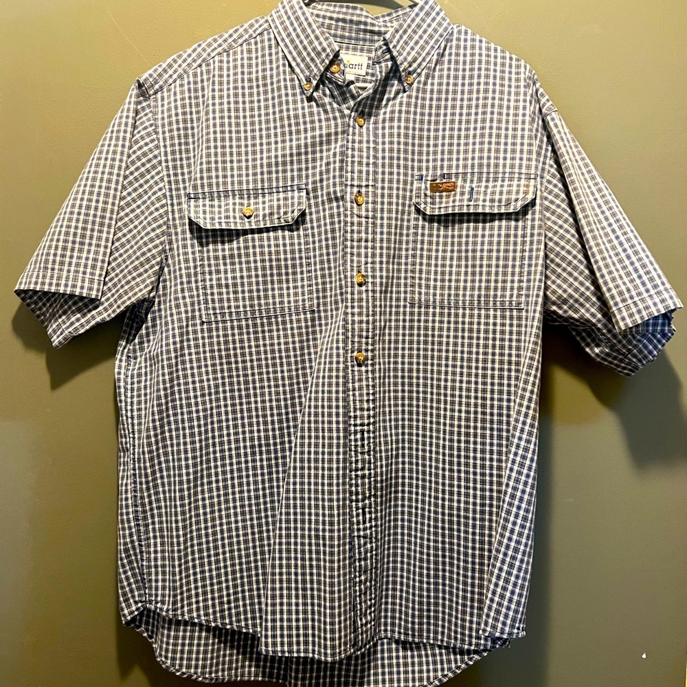 Mens Carhartt short sleeve button up